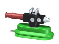 Eżektor zdecentralizowany VGS3010, MINI Si08-3, 4xM4 góra, montaż do płaskownika, OB35x90P PU60° (VGS3010.AG.00.CB) (9918521) - Piab