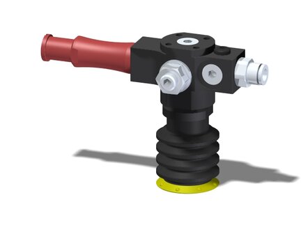 Eżektor zdecentralizowany VGS3010, MINI Si08-3, zawór zwrotny, M8, 16 mm lewy, BL30-3P PU30/70 Shore A (VGS3010.AI.03.CS) (9923945) - Piab