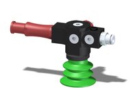 Eżektor zdecentralizowany VGS3010, MINI Pi12-3, zawór zwrotny, M6 22 mm prawy, zestaw do profilu, BX35P PU30°/PU60° (VGS3010.AE.08.BF) (9900448) - Piab
