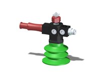 Eżektor zdecentralizowany VGS3010, MINI Pi12-3, M6 22 mm góra, zestaw do profilu, BX52P PU30°/PU60° (VGS3010.AC.07.BH) (9901390) - Piab