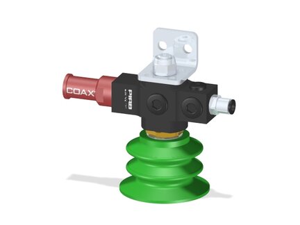 Eżektor zdecentralizowany VGS5010, COAX MIDI Si32-2, M12 20 mm góra, kątownik, BX75P PU30°/PU60° (VGS5010.AF.05.CY) (9956893) - Piab