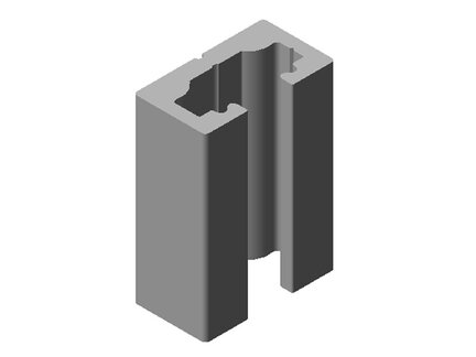 Profil aluminiowy l=2 m L-18/10 - Piab