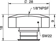 Mocowanie 1/8" NPSF wew., 50 (3250017) - Piab