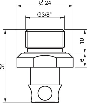 Złącze G3/8" zew. (0112662) - Piab