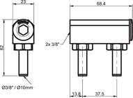 Moduł czujnika CF2 Ø3/8" NPSF  (0118349) - Piab