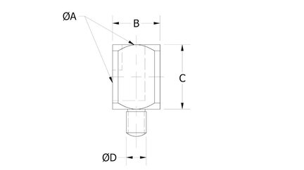 Adapter do montażu przyssawek do siłownika AVI 5I-8-3 (0213145) - Piab