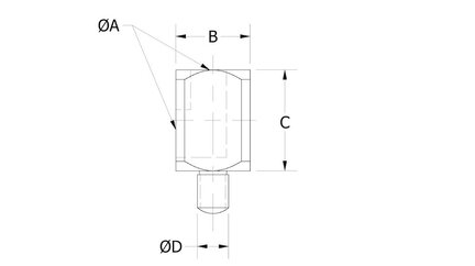Adapter do montażu przyssawek do siłownika AVI 1/8I-16-5 (0213146) - Piab