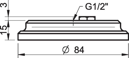 Mocowanie 110 11UA, G1/2, aluminium (3250007) - Piab