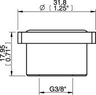 Adapter montażowy do rowka T-owego G3/8" żeński (0107942) - Piab