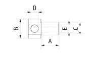 Adapter do przyssawek SA20-28, G 1/4, G 1/4 - Piab