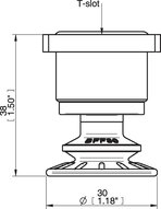 Przyssawka mieszkowa BFF30P, PU55°/60°, T-slot, (BFF30P.4R.T1W) (0206924) - Piab