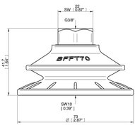 Przyssawka mieszkowa BFFT70P, (BFFT70P.5S.G68WC) (0206528) - Piab