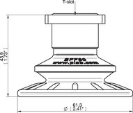 Przyssawka mieszkowa BFF60P, PU55°/60°, T-slot, filtr siatkowy, (BFF60P.4R.T1M) (0206933) - Piab