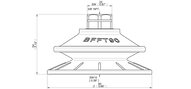 Przyssawka mieszkowa BFFT90P, (BFFT90P.5S.N49MR) (0206530) - Piab
