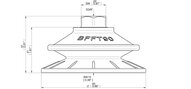 Przyssawka mieszkowa BFFT90P, PU60°/60°/30°, G3/8" wew., filtr siatkowy, (BFFT90P.5S.G70MR) (0206532) - Piab