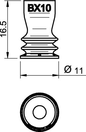 Przyssawka wielomieszkowa BX10, PU30°/60°, bez filtra (S.BX10P3060.XXX.00) (0118329) - Piab