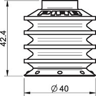 Przyssawka wielomieszkowa BL40-3, PU30°/70°, bez filtra (S.BL40-3P3070.XXX.00) (0112667) - Piab