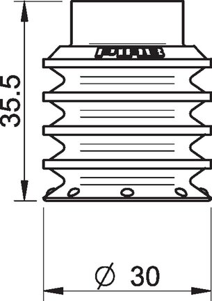 Przyssawka wielomieszkowa BL30-3, PU30°/70°, bez filtra (S.BL30-3P3070.XXX.00) (0110545) - Piab