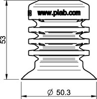 Przyssawka BL50-5, silikon FCM - Piab
