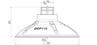 Przyssawka głęboka wklęsła DCF110P, PU60°/60°, 3/8" NPT wew., filtr siatkowy, (DCF110P.4S.N49MR) (0206545) - Piab