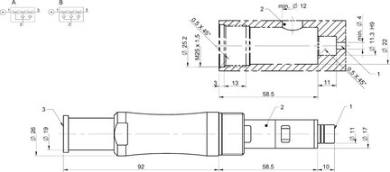 Moduł ssący COAX MIDI Pi48-3, uchwyt (0107129) - Piab