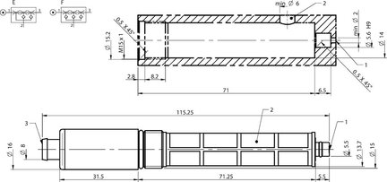 Moduł ssący COAX MINI Si08-3, zawór zwrotny, uchwyt z tłumikiem, filtr próżniowy (0113581) - Piab