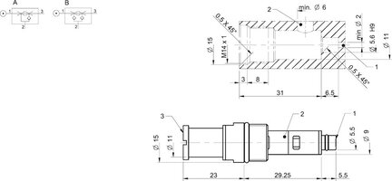 Wkład COAX MINI Xi10-2 z uchwytem i dodatkowym zaworem zwrotnym (0120300) - Piab