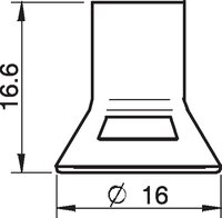 Przyssawka D15-2 chloropren - Piab
