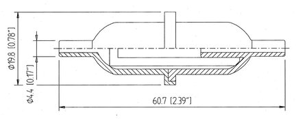Filtr przelotowy 25 µm z końcówkami cylindrycznymi (3116706) - Piab