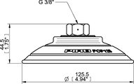 Przyssawka płaska wklęsła FCF125P, PU55°/60°, G3/8" wew., (FCF125P.5R.G46W) (0118437) - Piab