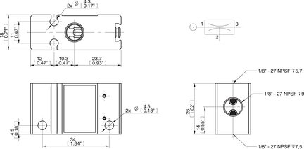 Eżektor liniowy VL206 1/8" (0205733) - Piab