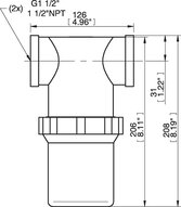 Filtr próżniowy 1 1/2" NPT komplet PPSF1.5-X75 (0128419) - Piab
