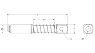 Ramię sprężynowe GAF 10-M-10 (E13500000) (0213048) - Piab