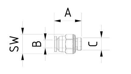 Chwytak wyprasek, szczęki radełkowane oraz czujnikiem PNP z wtykiem GRZ 10-12 C-P8 (E14005400) (0213398) - Piab