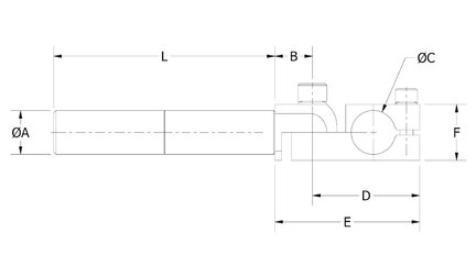 Ramię kątowe GLA 14-120 (E13207400) (0213090) - Piab