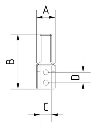 Szczęka z poliamidu, flokowana KB-MHZ2-20-Flok (0213416) - Piab