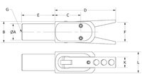Szczypce do wlewków GRZ 20-16 C-P8,  ze szczękami z otworami i czujnikiem PNP z wtykiem - Piab