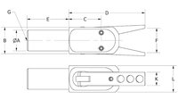 Szczypce do wlewków GRZ 20-16 LCT-P8,  z długimi szczękami radełkowanymi i czujnikiem PNP z wtykiem - Piab