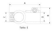 Zacisk krzyżowy do rury T KKT40-25  (0213330) - Piab