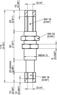 Kompensator poziomu LC20-F1425, G1/4" wew., ugięcie 25 (0124955) - Piab