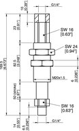 Kompensator poziomu LC20-M1450, G1/4" wew., ugięcie 50 (0124958) - Piab