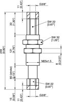 Kompensator poziomu LC25-F3880, G 3/8 GW, skok 80 - Piab