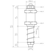 Kompensator poziomu KSPH-M20-1M-25, obrotowy (0208900) - Piab