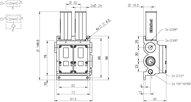 Eżektor MINI M40L, płyta przyłączeniowa K, uszczelnienia NBR (0102805) - Piab