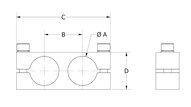 Zacisk do rur równoległy KPC 20 (E11051410) (0214501) - Piab