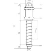 Kompensator poziomu KSPH-M20-1M-50, obrotowy (0208902) - Piab