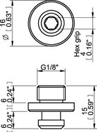Złącze U20-2P 1/8"  (0205296) - Piab