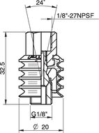 Łącznik kulowy G1/8"  (3350065) - Piab
