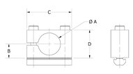 Zacisk krzyżowy KVB 20 (E11010600) (0213022) - Piab
