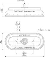 Przyssawka owalna mieszkowa OBF50x140P, G1/4" wew., (OBF50x140P.5X.G86W) (0213917) - Piab